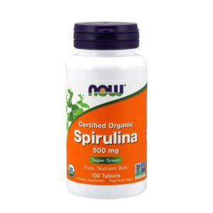 Now Spirulina 500 mg 100 Tablets
